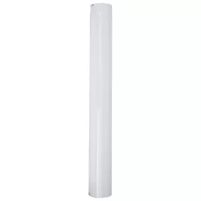   Zománcozott füstcső, fehér, 100 cm / 120 mm, tartós és megbízható, fűtéshez és szellőzéshez, hatékony hő- és légvezetéshez