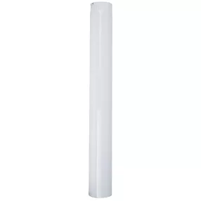   Zománcozott füstcső, fehér, 100 cm / 120 mm, tartós és megbízható, fűtéshez és szellőzéshez, hatékony hő- és légvezetéshez