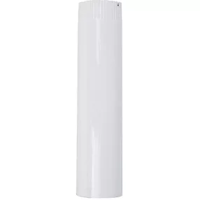   Zománcozott füstcső, fehér, 50 cm / 120 mm, tartós és megbízható, fűtéshez és szellőzéshez, hatékony hő- és légvezetéshez