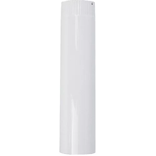 Zománcozott füstcső, fehér, 50 cm / 120 mm, tartós és megbízható, fűtéshez és szellőzéshez, hatékony hő- és légvezetéshez