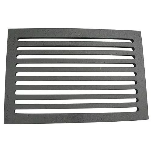 Rostély, Strend Pro, 31,5 x 21 x 1,5 cm, fekete, öntöttvas, kályhához, kemencéhez, kandallóhoz és sütőhöz, hőálló, karcálló