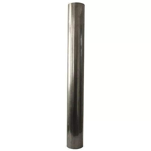 Füstcső, V.A.P.K. Dymo, ezüst, 100 cm / 145 mm, DC01 acéllemez, vékonyfalú, lemezvastagság: 0,5-1 mm