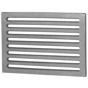   Rostély, Strend Pro, 36 x 26 x 1,8 cm, grafitszürke, öntöttvas, kályhához, kemencéhez, kandallóhoz és sütőhöz, extra masszív, hőálló, karcálló