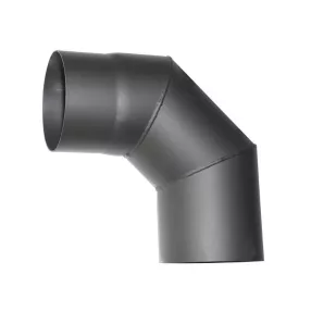   Füstcső könyök, V.A.P.K. HS 090/120/1,5, fekete, 120 mm / 90°, lemezvastagság: 1,5 mm