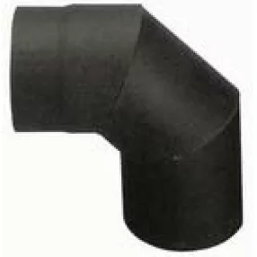   Füstcső könyök, V.A.P.K. HS 090/150/2, fekete, 150 mm / 90°, lemezvastagság: 2,0 mm