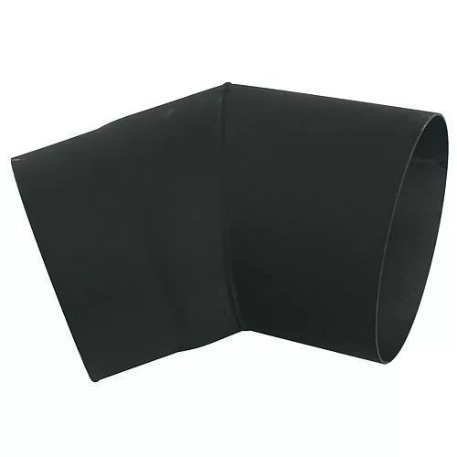 Füstcső könyök, V.A.P.K. HS 045/160/1,5, fekete, 160 mm / 45°, lemezvastagság: 1,5 mm
