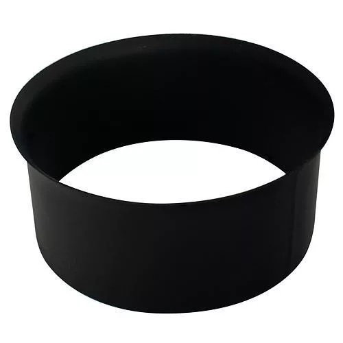 Füstcső csatlakozó, V.A.P.K. HS 150/1,5, fekete, 150 mm, DC01 acéllemez, lemezvastagság: 1,5 mm, téglakéményhez