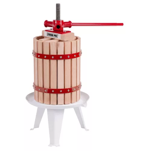 Gyümölcsprés, Strend Pro Garden Harvester FP06, 6 l, 56 x 27 cm, fa, csavarnyomásos, lépréseléshez