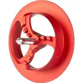   Polisztirol kivágó, Strend Pro Prémium, piros, átmérő: 70 mm, hatszög befogás (HEX), hungarocellhez és szigetelőanyagokhoz, marófejes, masszív fém kivitel
