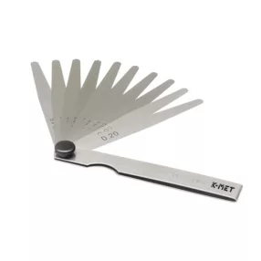   Hézagmérő, Kinex 1131, ezüst, 10 cm, 10 db lap, mérési tartomány: 0,05–1,00 mm