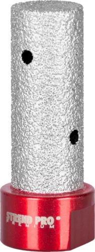 Gyémánt lyukbővítő maró, Strend Pro Premium DM618, 20 mm, M14 menet, G60 szemcseméret, sarokcsiszolóhoz, száraz maráshoz, meglévő lyukak bővítéséhez, kerámiához, üveghez, márványhoz