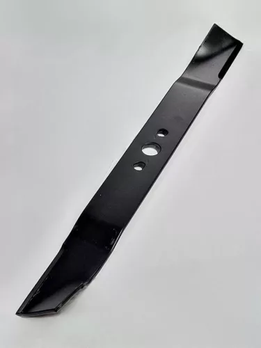 Fűnyírókés, Strend Pro Garden CLM-S40LiB akkumulátoros fűnyíróhoz, fekete, 40 cm, edzett acél, háromfuratos, porfestett bevonat, korrózióálló, mulcsozó, cserekés
