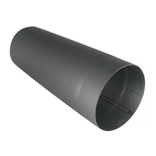 Füstcső, V.A.P.K. HS 1000/200/1,5, fekete, 100 cm / 200 mm, DC01 acéllemez, vastagfalú, lemezvastagság: 1,5 mm
