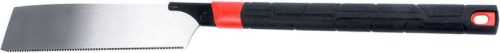 Japán húzófűrész, Strend Pro Garden, fekete, 26,5 cm pengehossz, acél penge, gumírozott fogantyú, finom vágásokhoz