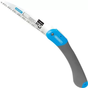   Kerti kézifűrész, Aquacraft 310070, szürke, 18 cm pengehossz, krómozott acél penge, műanyag gumírozott fogantyú, összecsukható