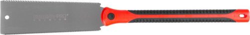 Japán húzófűrész, Strend Pro Premium ComfortGrip DL230, 23 cm pengehossz, acél penge, gumírozott fogantyú, kétoldalas, finom vágásokhoz