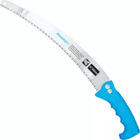   Kerti kézifűrész, Aquacraft 320076, kék, 35 cm pengehossz, szénacél penge, műanyag fogantyú, kétirányú vágás, ívelt