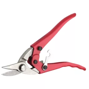   Lemezvágó olló, Rostex 2325, piros, 240 mm, jobbos kivitel, lemezekhez maximum 1,3 mm vastagságig
