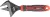 Franciakulcs, Strend Pro Premium ComfortGrip DL26001, fekete/piros, fej: 40 mm, teljes hossz: 215 mm, állítható, Cr-V