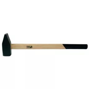   Lakatoskalapács, Strend Pro HM131, fekete, 8000 g, fa nyél, acél fej, DIN 1042, lapos/hegyes