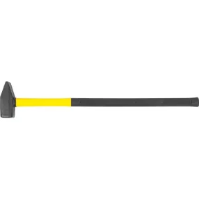   Lakatoskalapács, Strend Pro HM111, sárga/fekete, 3000 g, üvegszálas nyél, acél fej, DIN 1041, TUV/GS minősítés, lapos/hegyes