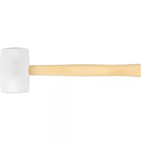   Gumikalapács, Strend Pro HM221, fehér, 900 g, fa nyél, gumi fej