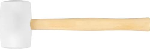 Gumikalapács, Strend Pro HM221, fehér, 900 g, fa nyél, gumi fej