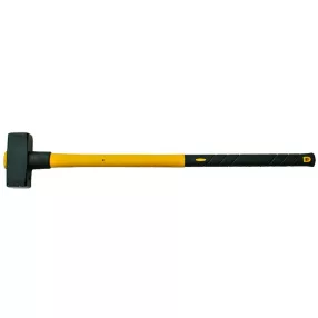   Bontókalapács, Strend Pro HS0531, sárga/fekete, 5000 g, üvegszálas nyél, acél fej, DIN 6475, lapos/lapos
