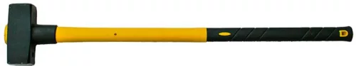 Bontókalapács, Strend Pro HS0531, sárga/fekete, 5000 g, üvegszálas nyél, acél fej, DIN 6475, lapos/lapos