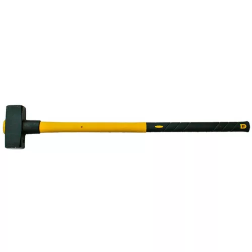 Bontókalapács, Strend Pro HS0531, sárga/fekete, 5000 g, üvegszálas nyél, acél fej, DIN 6475, lapos/lapos
