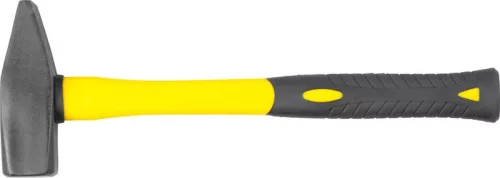 Lakatoskalapács, Strend Pro HM112, sárga/fekete, 1500 g, üvegszálas nyél, acél fej, DIN 1041, lapos/hegyes