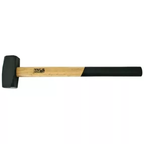   Lakatoskalapács, Strend Pro HS0001, fekete, 5000 g, fa nyél, acél fej, univerzális, DIN 6475, lapos/lapos