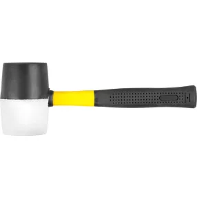   Gumikalapács, Strend Pro HM231, fekete/fehér, 900 g, üvegszálas nyél, gumi fej