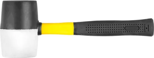 Gumikalapács, Strend Pro HM231, fekete/fehér, 900 g, üvegszálas nyél, gumi fej