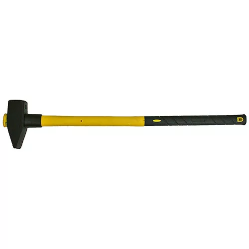 Bontókalapács, Strend Pro HM132, sárga/fekete, 8000 g, üvegszálas nyél, acél fej, DIN 1042, lapos/hegyes