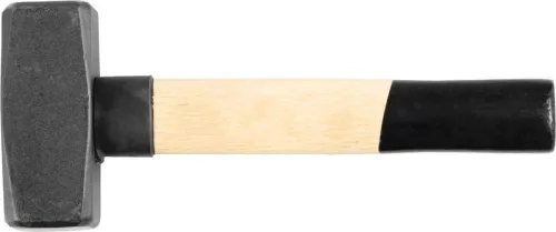 Lakatoskalapács, Strend Pro HS0301, fekete, 2000 g, fa nyél, acél fej, univerzális, DIN 6475, lapos/lapos