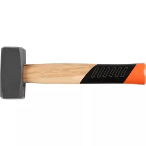   Kőműveskalapács, Strend Pro Premium HS1008, szürke, 1000 g, fa nyél, acél fej, lapos/lapos