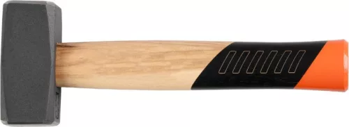 Kőműveskalapács, Strend Pro Premium HS1008, szürke, 1000 g, fa nyél, acél fej, lapos/lapos