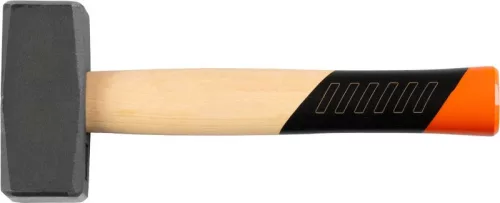 Kőműveskalapács, Strend Pro Premium HS1008, szürke, 2000 g, fa nyél, acél fej, lapos/lapos