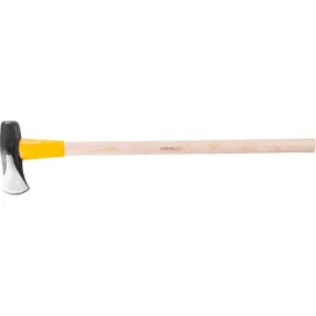   Hasítófejsze, Strend Pro Premium, fekete, sárga illesztés, 2700 g, 90 cm, fa nyél, acél fej
