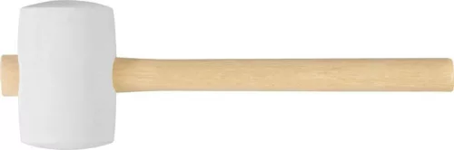 Gumikalapács, Strend Pro, fehér, 900 g, fa nyél, gumi fej