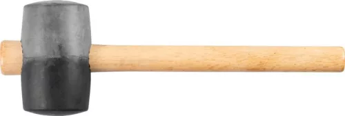 Gumikalapács, Strend Pro, fekete, 680 g, fa nyél, gumi fej