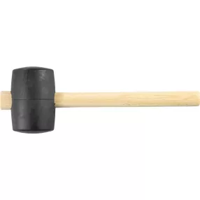   Gumikalapács, Strend Pro Blackhead, fekete, 900 g, fa nyél, gumi fej