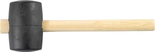Gumikalapács, Strend Pro Blackhead, fekete, 900 g, fa nyél, gumi fej