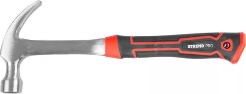 Ácskalapács, Strend Pro Premium ComfortGrip DL500, fekete/piros, 450 g, fém nyél, acél fej