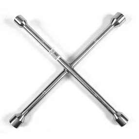   Kerékkulcs, Strend Pro HR35101, ezüst, kereszt kivitel, 17, 19, 21, 23 mm