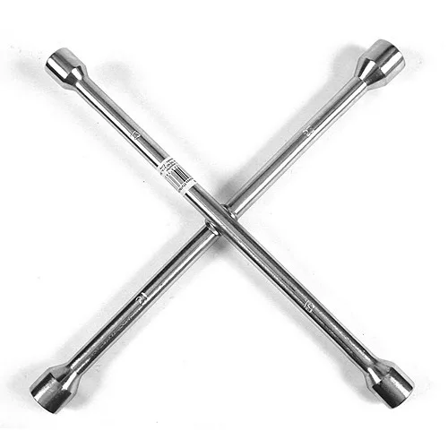 Kerékkulcs, Strend Pro HR35101, ezüst, kereszt kivitel, 17, 19, 21, 23 mm