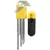 Torxkulcs-készlet, Strend Pro HK7008, ezüst/sárga, 9 részes, T10, T15, T20, T25, T27, T30, T40, T45, T50, Cr-V