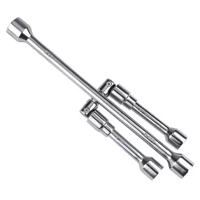   Kerékkulcs, Strend Pro VC020088, ezüst, kereszt kivitel, 17, 19, 21, 23 mm, összecsukható