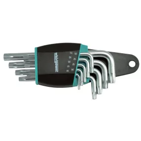   Torxkulcs-készlet, Whirlpower 158-1109, ezüst/fekete, 9 részes, T10, T15, T20, T25, T27, T30, T40, T45, T50